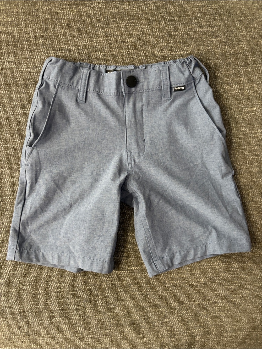 Hurley Light Blue Flat Front Men's Casual Shorts